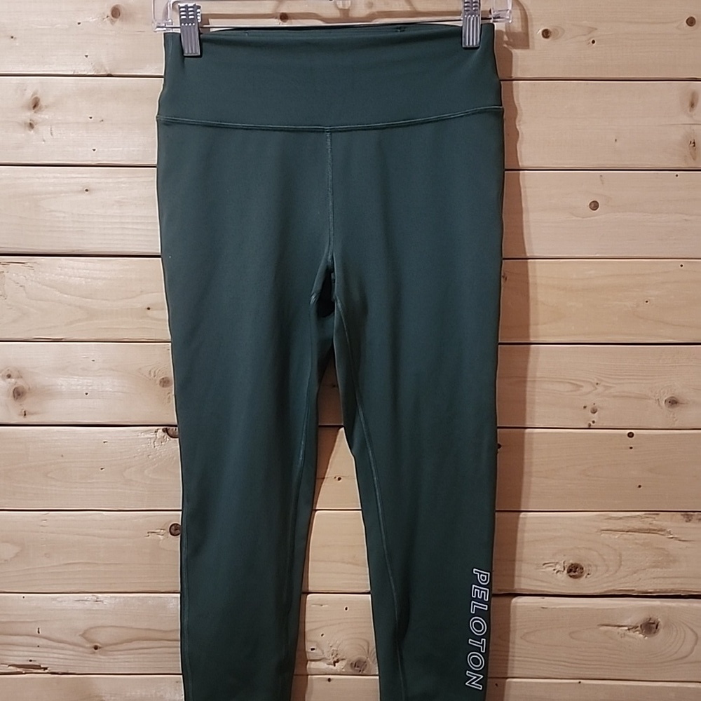 Peloton Move Mission Capri Cropped Cycling Leggings Women’s Size M Olive Green